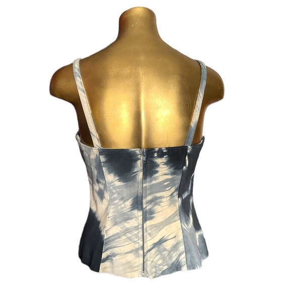 Tie Dye Genuine Leather Top Unique Rare Sample - Picture 8 of 9